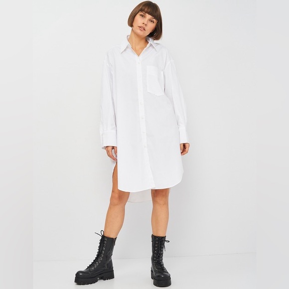 Zara White Shirt Dress - Picture 1 of 13